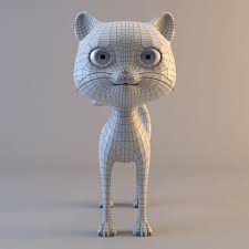 Cat Modelled Ready 3d Model Cat Model Cat Colors Cats