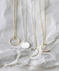 Dainty Moon Phase Necklaces Simple Crescent Waxing Or Waning Moons Necklace 14k Gold Fill Sterling Silver Ln116 Moon Phases Necklace Buy Gold And Silver Custom Jewelry Necklaces