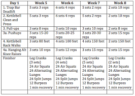 8 week obstacle course program