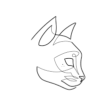 Moganji Singleline Oneline Minimalart This Cat Design Is Part Of A Series Of Images That I Will Post Time Aft Mo Ganji Cat Tattoo Designs Line Art Drawings
