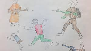 How to draw africa.learning how to draw africa is as easy as 1,2,3. The Shocking Pictures No Child Should Draw War Child
