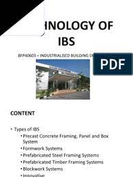 Ntroduction industrialised building system (ibs) is the term coined by the industry and government in malaysia to represent the adoption of construction industrialisation and the use of prefabrication of components in building construction. Chapter 2 Ibs Integrated Building System Precast Concrete Framing Construction