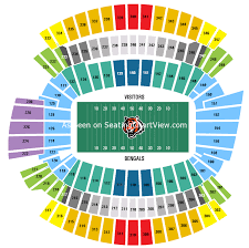 Paul Brown Stadium Seating Chart With Seat Numbers