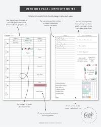 A5 2020 2021 Weekly Planner Printable Week On 1 Page With Etsy In 2020 Weekly Planner Printable Weekly Planner Printable Planner