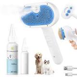 Amazon.com : Pet Steam Brush for Dog & Cat - 3-in-1 Steam ...