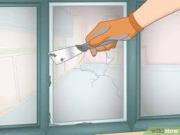 Apply the tape over the crack, then go to the other side of the window and place another piece of tape on the other side of the crack. How To Replace A Window Pane With Pictures Wikihow