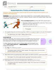 Turn on the show force vector checkboxes for objects a and b. Intermolecular Forces 1 Docx