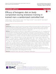 By subscribing you agree to the terms of use and privacy policy. Pdf Efficacy Of Ketogenic Diet On Body Composition During Resistance Training In Trained Men A Randomized Controlled Trial