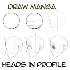 Below you will find some simple manga anime style illustration guidelines for drawing the human face in profile view side of the face. How To Draw Anime Manga Faces Heads In Profile Side View How To Draw Step By Step Drawing Tutorials