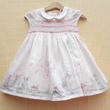 Bnwt Girls Next Smocked Easter Bunny Amp Duck Dress Age 9 12 Months Duck Dress Bunny Dress Dresses