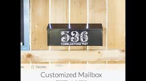 Mailboxes, numbers and letters (630). Crafting With April Customizing A Design Space Make It Now Mailbox Youtube