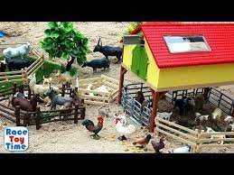 Fun Farm Animals Toys For Kids Let S Make A Farm In The Sandbox Youtube Farm Animal Toys Farm Kids Pet Toys