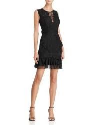 Aqua Tiered Lace Dress 100 Exclusive Bloomingdales S Lace Mesh Dress Mesh Dress Mesh Cocktail Dress