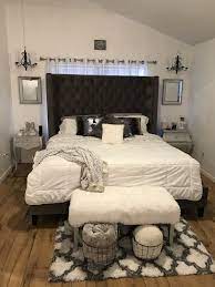 Bedroom Wait But Then The Headboard Covers The Whole Window And There S No Natural Light Going In White Bedroom Set Bedroom Decor Woman Bedroom