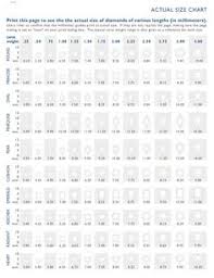 11 best diamond size charts images diamond sizes diamond