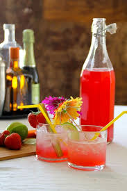 rabarbrasirup mat pa bordet sommermat mat sunne desserter