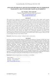 Maybe you would like to learn more about one of these? Pdf Analisis Penerapan Akuntansi Keperilakuan Terhadap Mahasiswa Akuntansi Stie Sakti Alam Kerinci