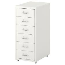 Sous votre bureau ou à. Helmer Caisson A Tiroirs Sur Roulettes Blanc 28x69 Cm Ikea