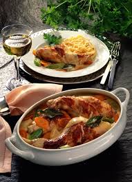 Geschmorte Kaninchenkeulen Auf Suppengemuse Rezept Kaninchenkeulen Rezepte Suppengemuse Rezept