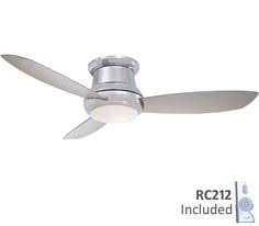 Minka Aire F518 Pn Concept Ii 44 Inch Polished Nickel Ceiling Fan Ceiling Fan Ceiling Fan With Light Hugger Ceiling Fan
