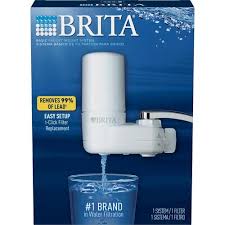 brita faucet mount carbon block white