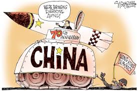 A caricaturist is an artist who specializes in drawing caricatures. Political Cartoon China S 70th Anniversary Parade For Hong Kong