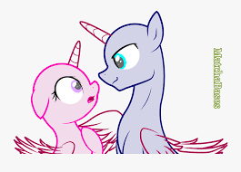 There are different ways to depict a unicorn, so this article has a traditional version, a cartoon version, and a cute version. How To Draw A Unicorn With Wings Download My Little Pony Couple Base Free Transparent Clipart Clipartkey