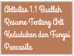 Kunci jawaban pkn kelas 7 aktivitas 1.1. Aktivitas 1 1 Buatlah Resume Tentang Arti Kedudukan Dan Fungsi Pancasila Operator Sekolah