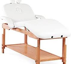 Amazon Com Massage Table Bed Stationary Professional Tilt Adjustable With Storage 3 Section White Beauty In 2020 Massage Table Fold Up Table Stationary