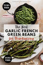 Easy Garlic French Green Beans Haricots Verts Recipe Green Beans French Green Beans Side Dishes Easy