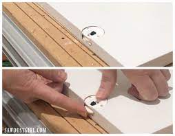 Cabinet sliding door tracks and rollers. Sliding Cabinet Doors With Inset Track And Glides Sawdust Girl