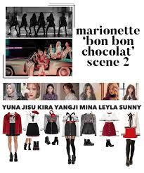 Marionette Bon Bon Chocolat M V Scene 2 Kpop Fashion Outfits Korean Girl Fashion Kpop Outfits