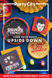 Stranger Things Is Back Shop Party City For Stranger Things Themed Party Supplies Stranger Things Halloween Party Stranger Things Halloween Party Themes