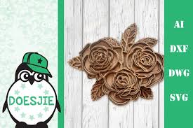 Download 3d Svg Multi Layer Mandala Rose Flower Layered 703507 Cut Files Design Bundles