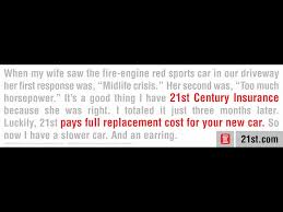 21st century insurance has won the confirmit ace award six times, recognizing excellent achievement in customer excellence. Auto Insurance Full Replacement