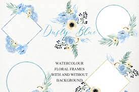 Light blue escimo rose x2, aquamarine phalaenopsis x1, white phalaenopsis x3, white chorale rose x1, ivory natural touch peony x1, ivory vendela rose x1, navy blue austin rose x1, dutch blue ranunculus x4. Dusty Blue And Gold Watercolour Flowers Digital Clipart Hand Drawn Soft Blue Grey And Cream Colors By Labfcreations Thehungryjpeg Com