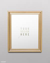 Download Premium Psd Of Gold Picture Frame Mockup Illustration 1230845 Gold Picture Frames Frame Mockups Frame