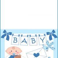 Featuring primary colors and cute baby shoes, the interior reads, we are doubly excited for your family. baby shower card for twins Printable Baby Cards