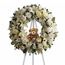 Baby Boy Funeral Flowers Wreath At Send Flowers Funeral Flower Arrangements Funeral Flowers Flower Arrangements
