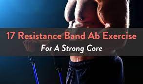 Resistance bands are portable and easy to store, making them perfect for use at home or when you if you prefer to be standing and make use of your band anchors, here's a variation of the chest press. 17 Resistance Band Ab Exercise For A Strong Core Fitbod