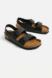 Birkenstock Sandals With Backstrap Birkenstock Milano Black Leather Sandals Black Leather Sandals Leather Sandals Black Leather