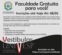 A diploma for graduates (dipgrad) is a great way to continue learning and add value to your degree. Prefeitura Municipal Cordeiropolis Efetive Sua Inscricao Para O Vestibular Univesp Realize O Pagamento Ate As 16h Termina Nesta Segunda Feira 08 As 16h O Prazo Para A Inscricao Do Vestibular Da Universidade