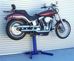 Eazy Rizer Big Blue Lift Motorbike Stand Big Blue Harley Davidson