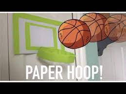 It is a way of getting exercise or enhancing your basketball shooting and moves. How To Make A Paper Basketball Hoop Youtube