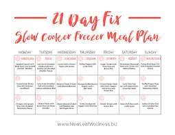 The Ultimate 21 Day Fix Slow Cooker Freezer Meal Plan The