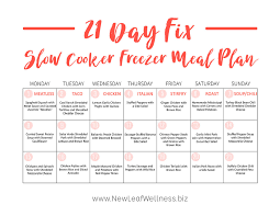 the ultimate 21 day fix slow cooker freezer meal plan the