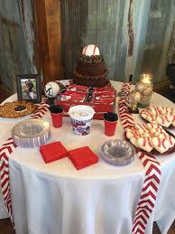 Baseball Themed Groom S Table For My Son S Wedding Grooms Table Grooms Cake Tables Cake Table Decorations
