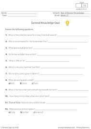 general knowledge week 21 worksheet primaryleap co uk