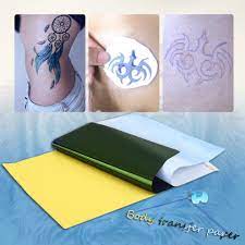 Place the paper with your design on top of the carbon paper. 10 Sheets Tattoo Transfer Carbon Paper Supply Tracing Copy Body Shopee Malaysia