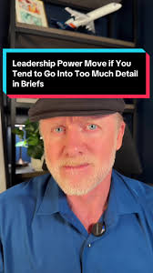 Leadership power move if you tend to go into too much detail in briefs.  #leadershipdevelopment #executivecoach #powermoves #communication #templates